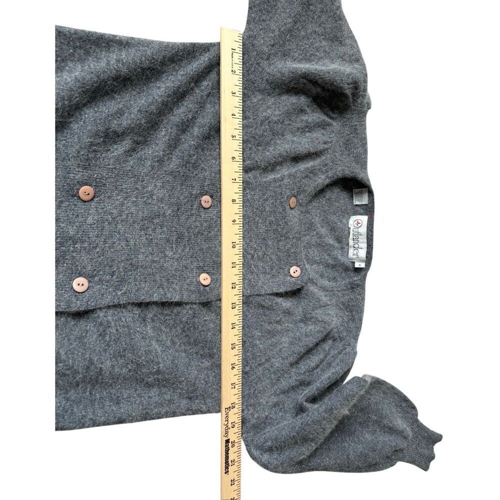 Outlander Button Front Sweater Gray Wool Angora S… - image 8
